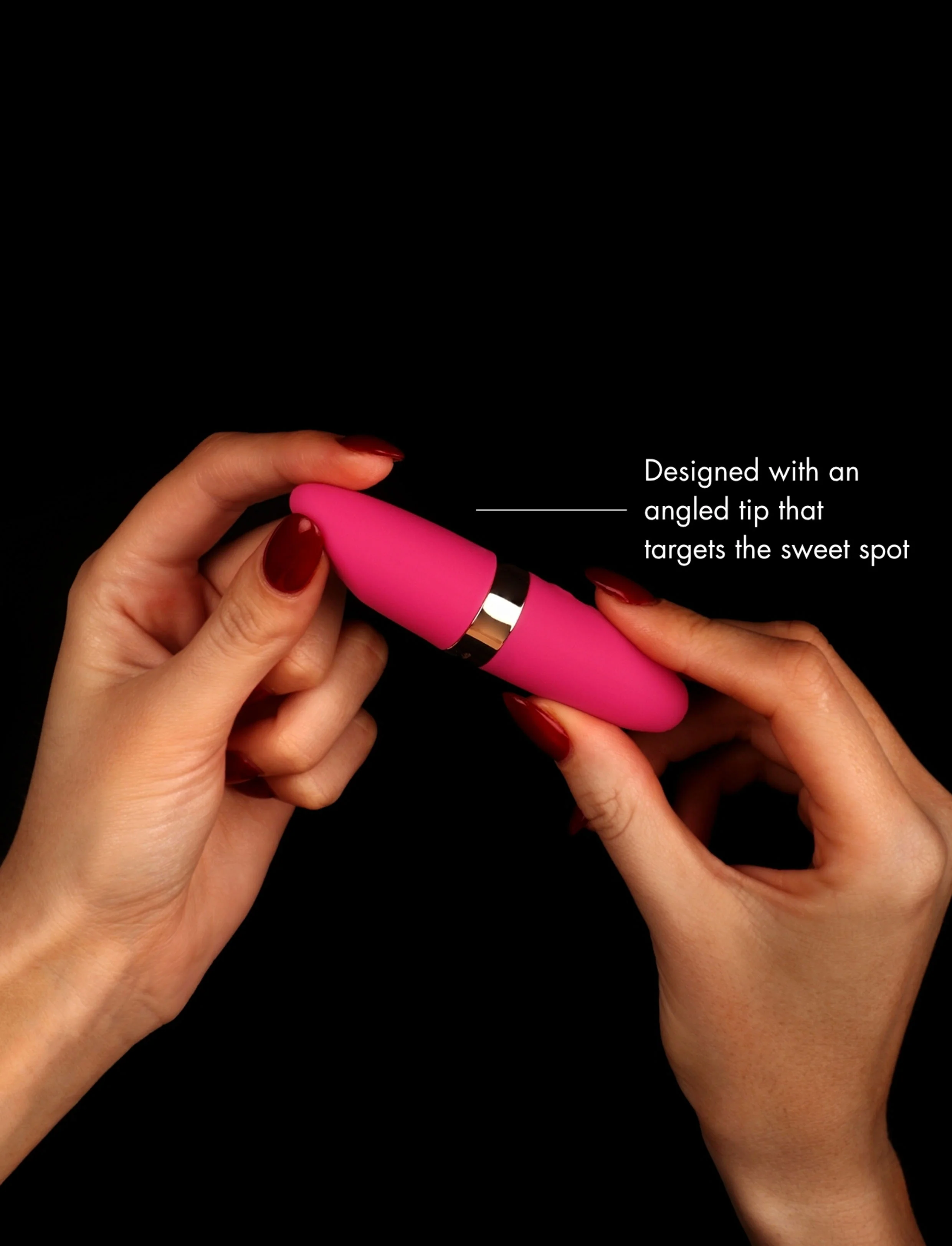 Bullet Hot Pink Pocket Vibrator with Tapered Tip