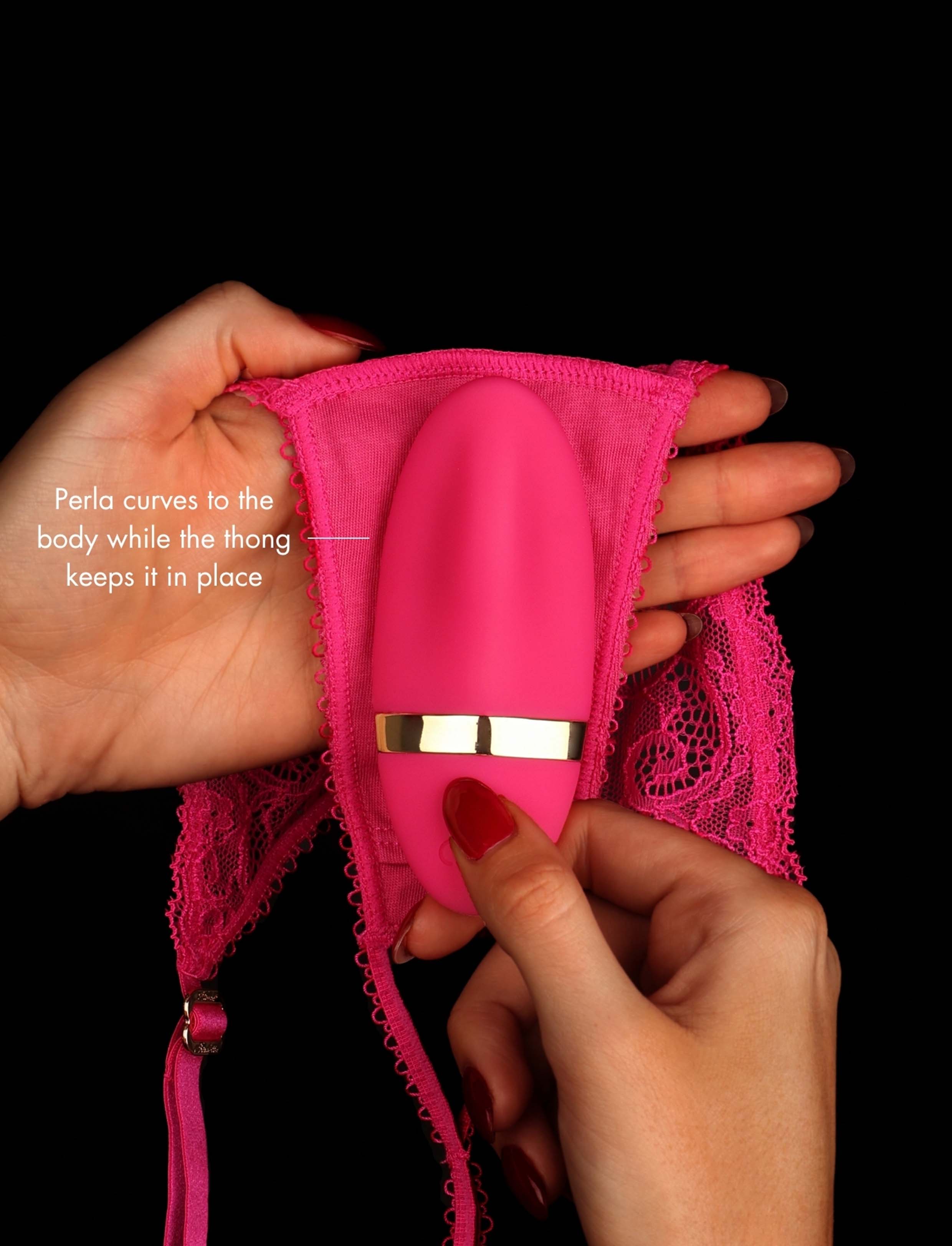 Perla Pink Vibrating Thong