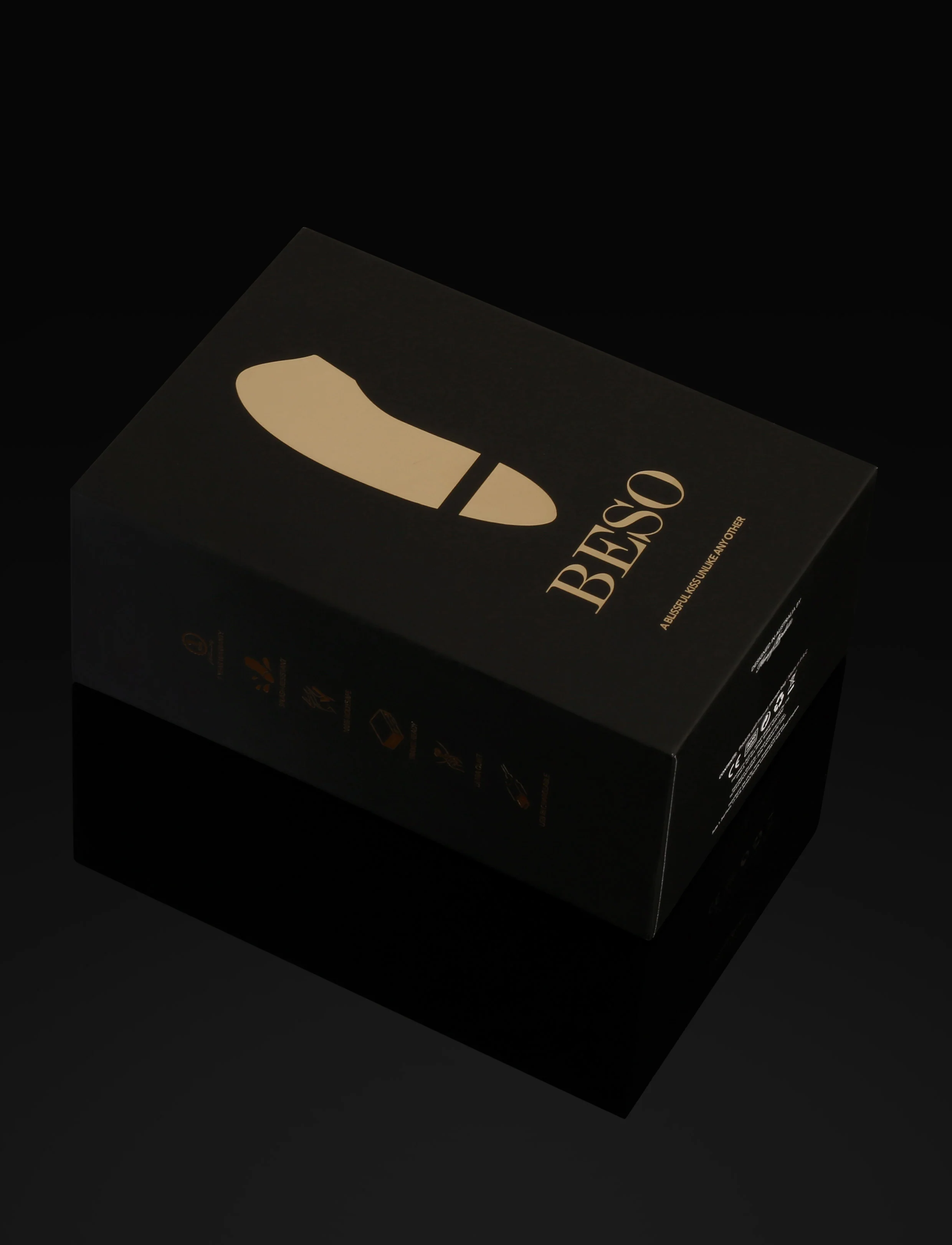 Beso Black Suction Vibrator with 5 Patterns and 3 Speeds