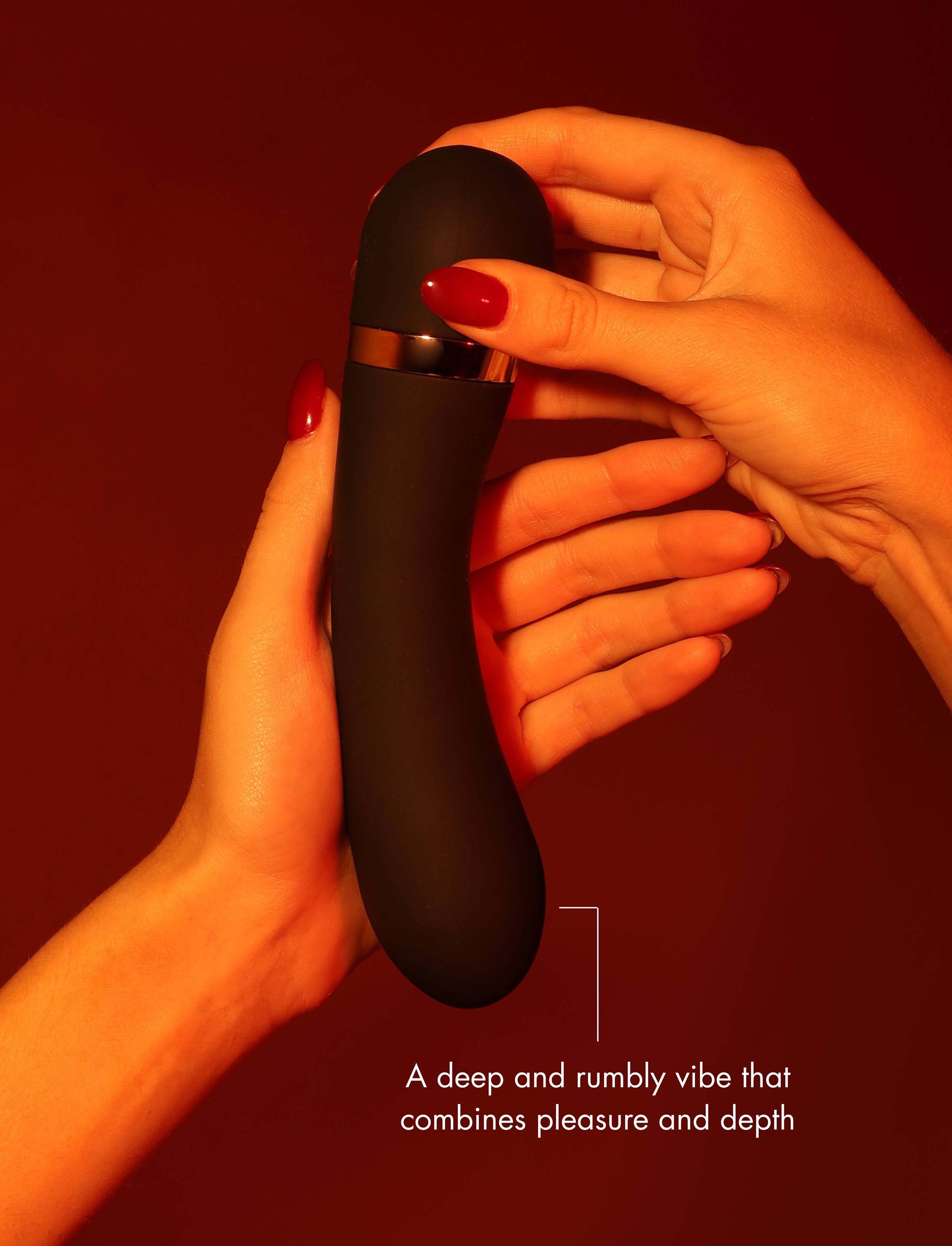 Aphrodite Black G-Spot Vibrator in Soft Silicone