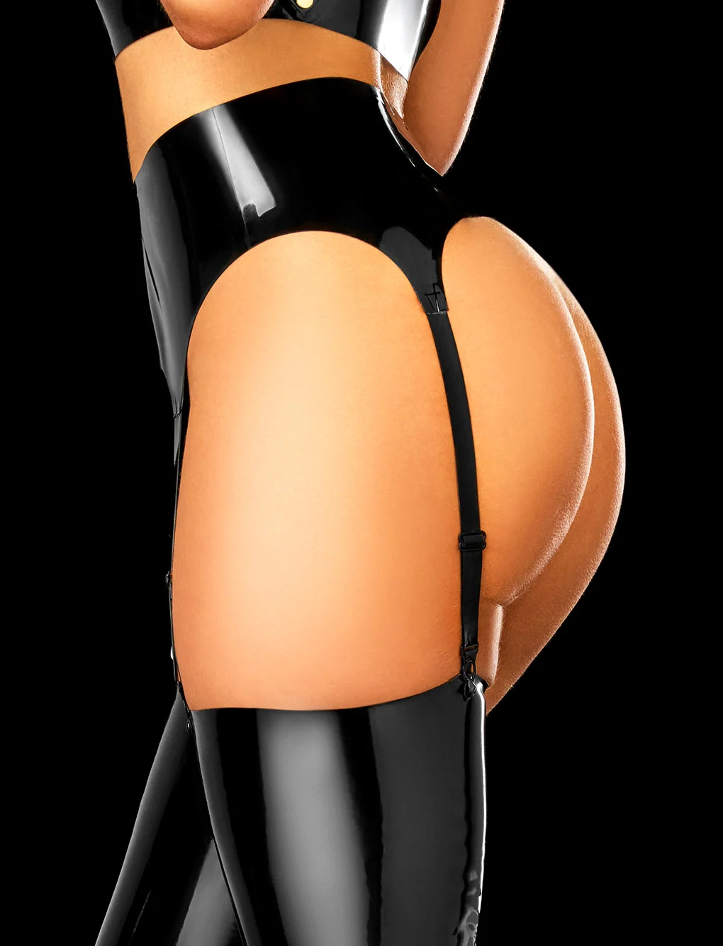 Latex 2.0 Black Stockings by Honey Birdette