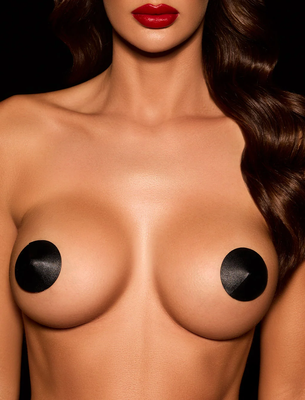Leather Pasties with Stay-in-Place Sticky Back for Sheer Outfits