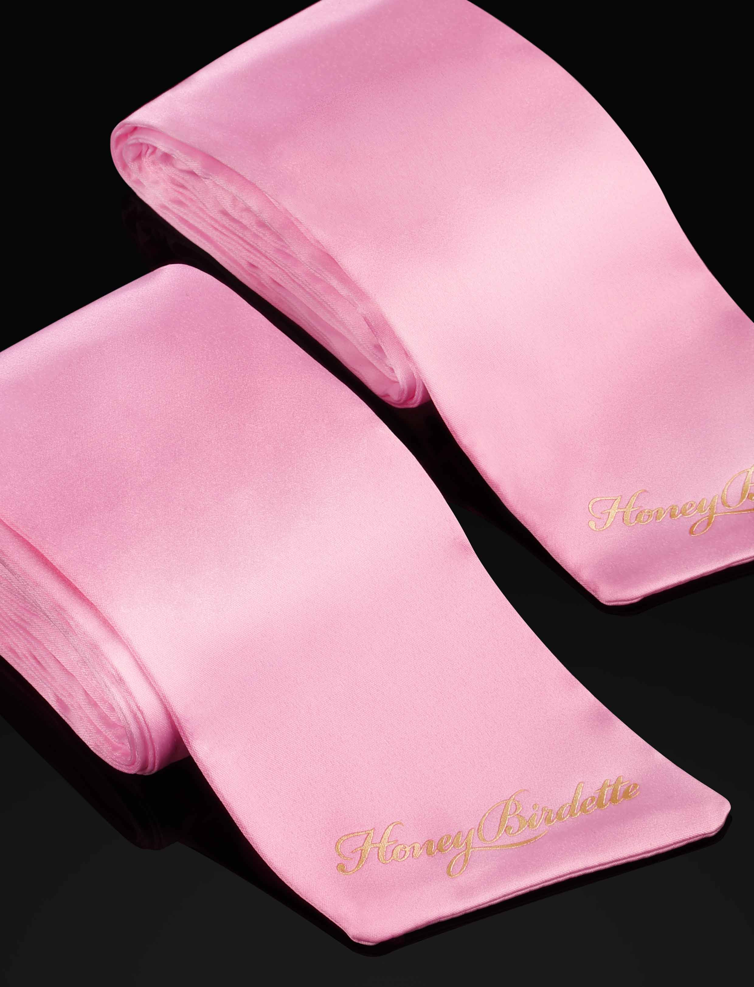 Clara Satin Ties in Pink: 2 Smooth Bondage Ties