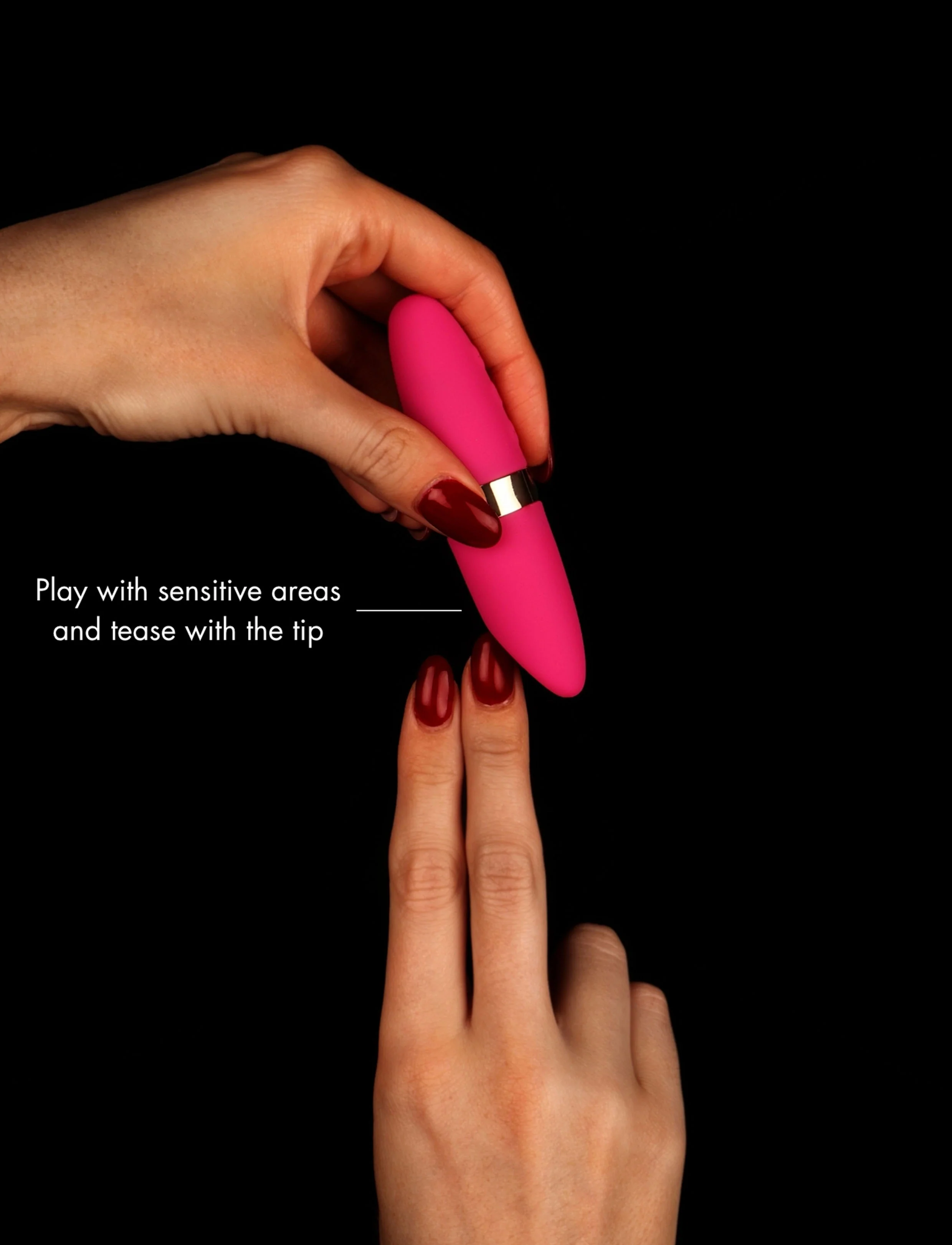 Bullet Hot Pink Pocket Vibrator with Tapered Tip