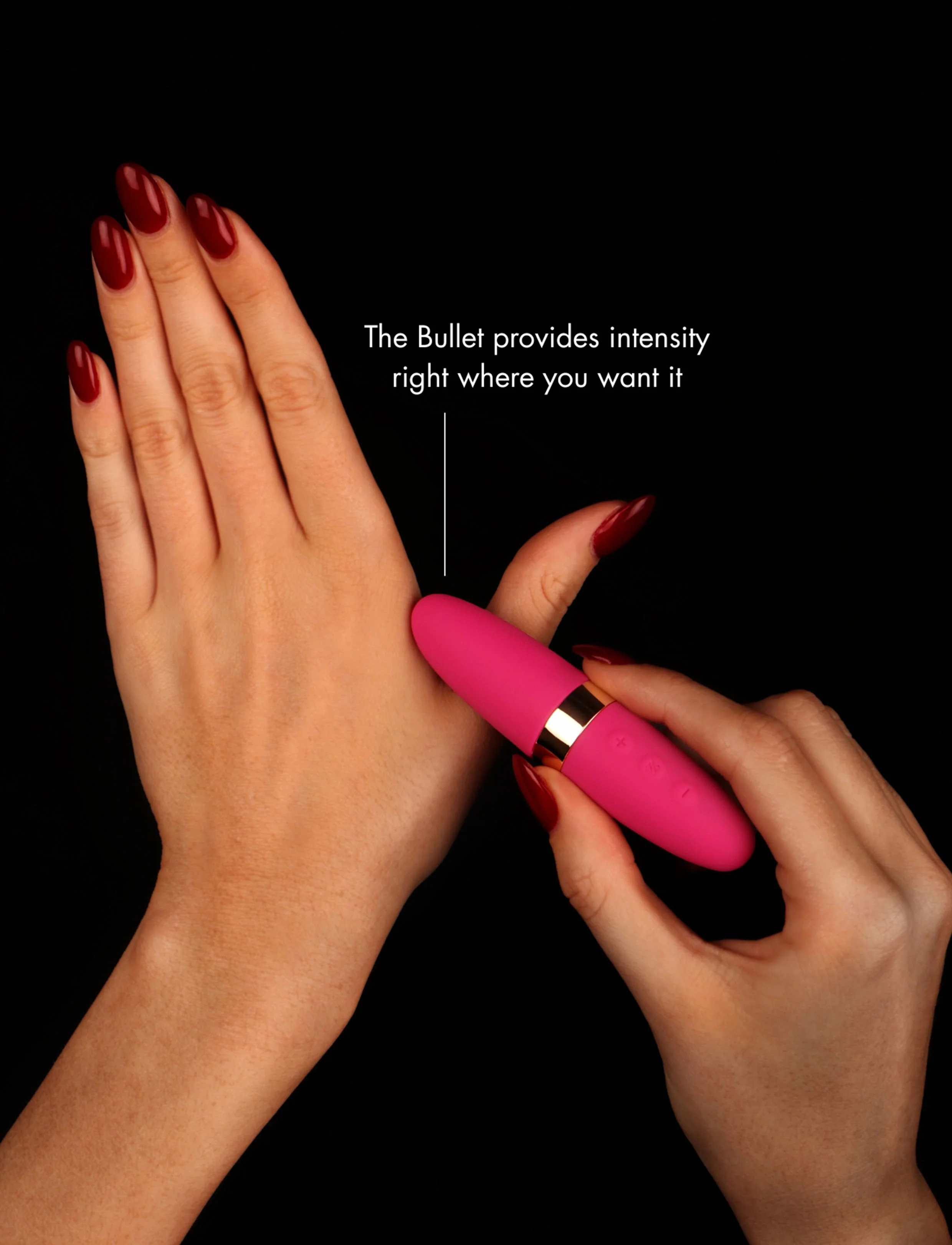 Bullet Hot Pink Pocket Vibrator with Tapered Tip