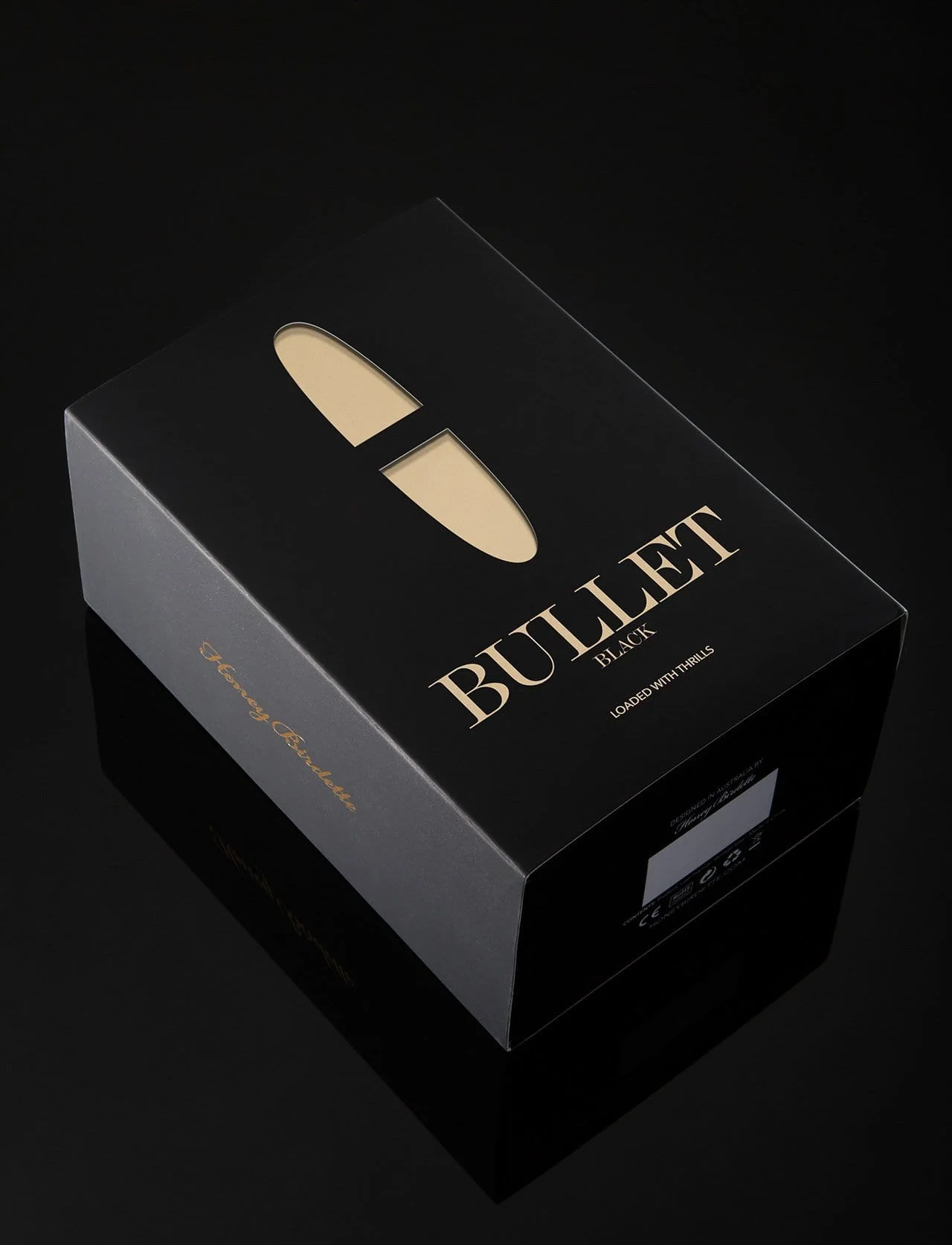 Bullet Black Pocket Rocket Vibrator with Travel Lock