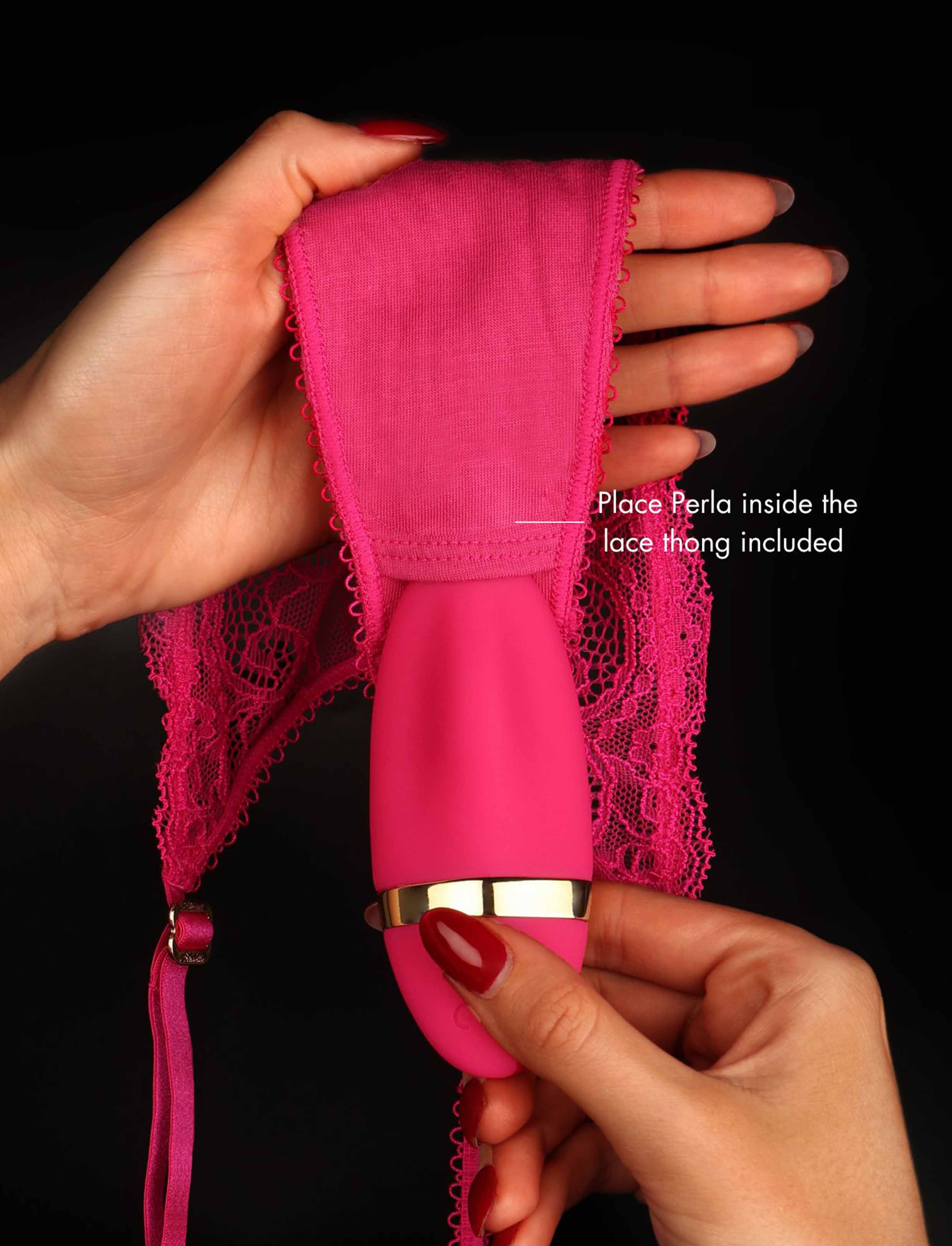 Perla Pink Vibrating Thong