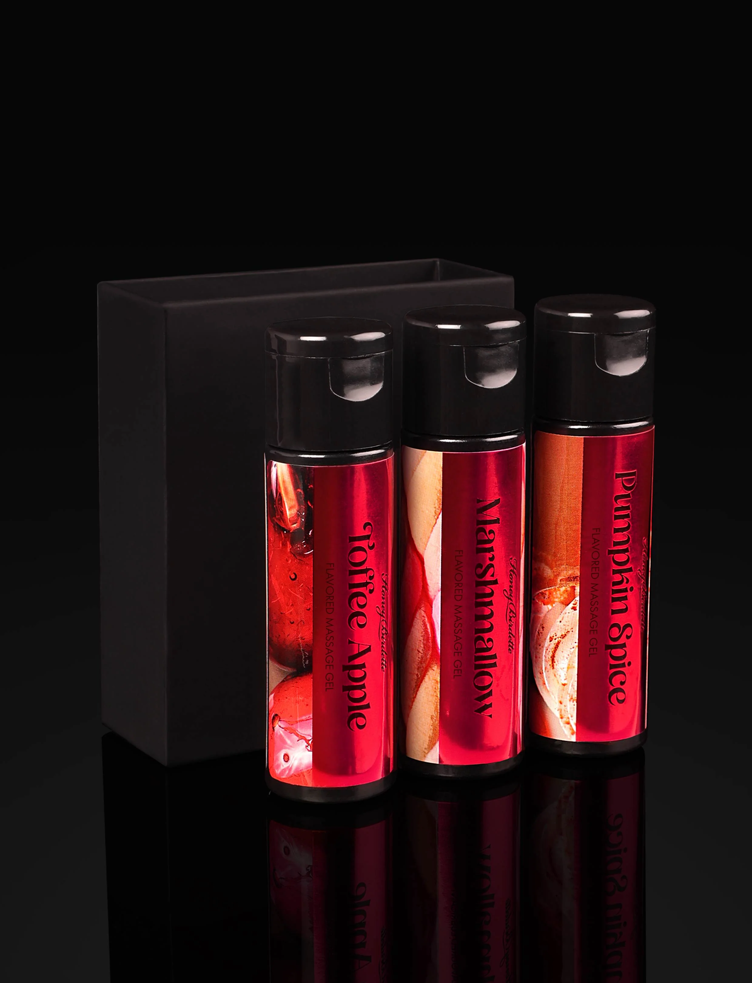 Trick or Treat Mini Massage Gel Trio for Foreplay and Oral Play