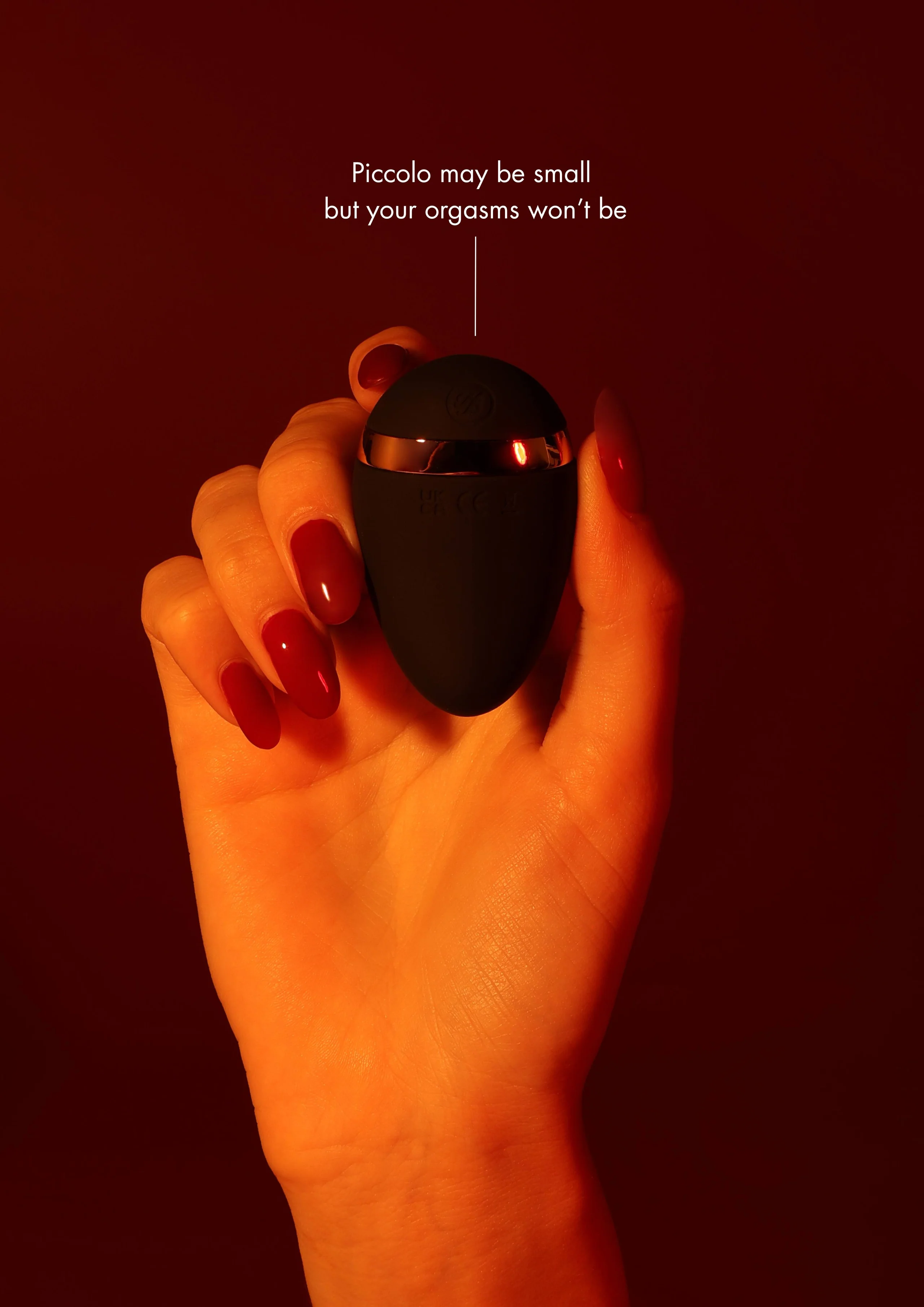 Piccolo Black Mini Finger Vibrator by Honey Birdette