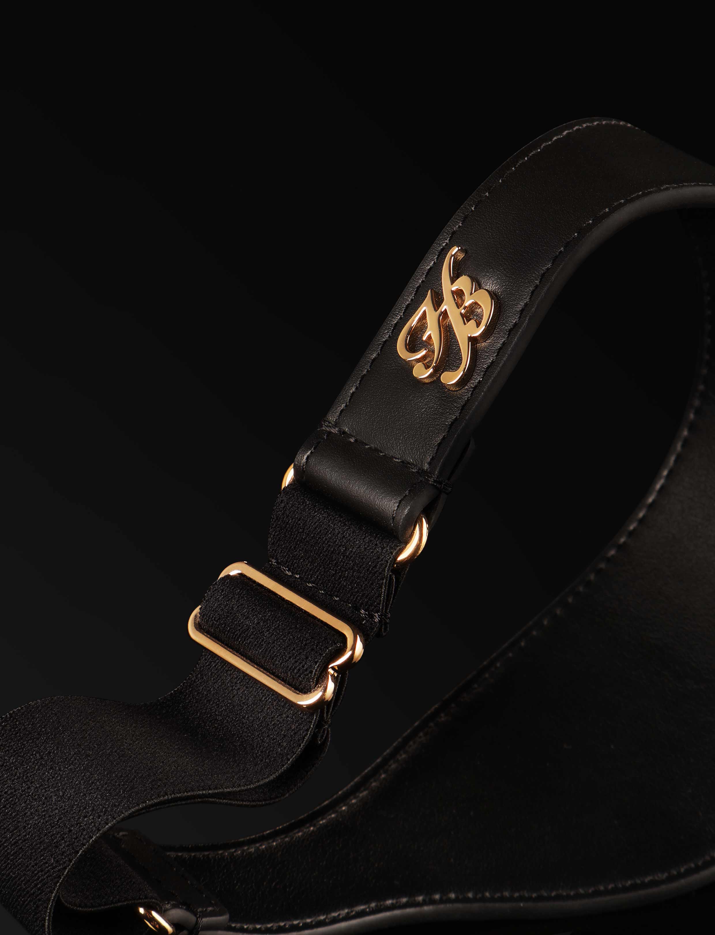 Signature Series Padded Leather Blindfold with Adjustable Band
