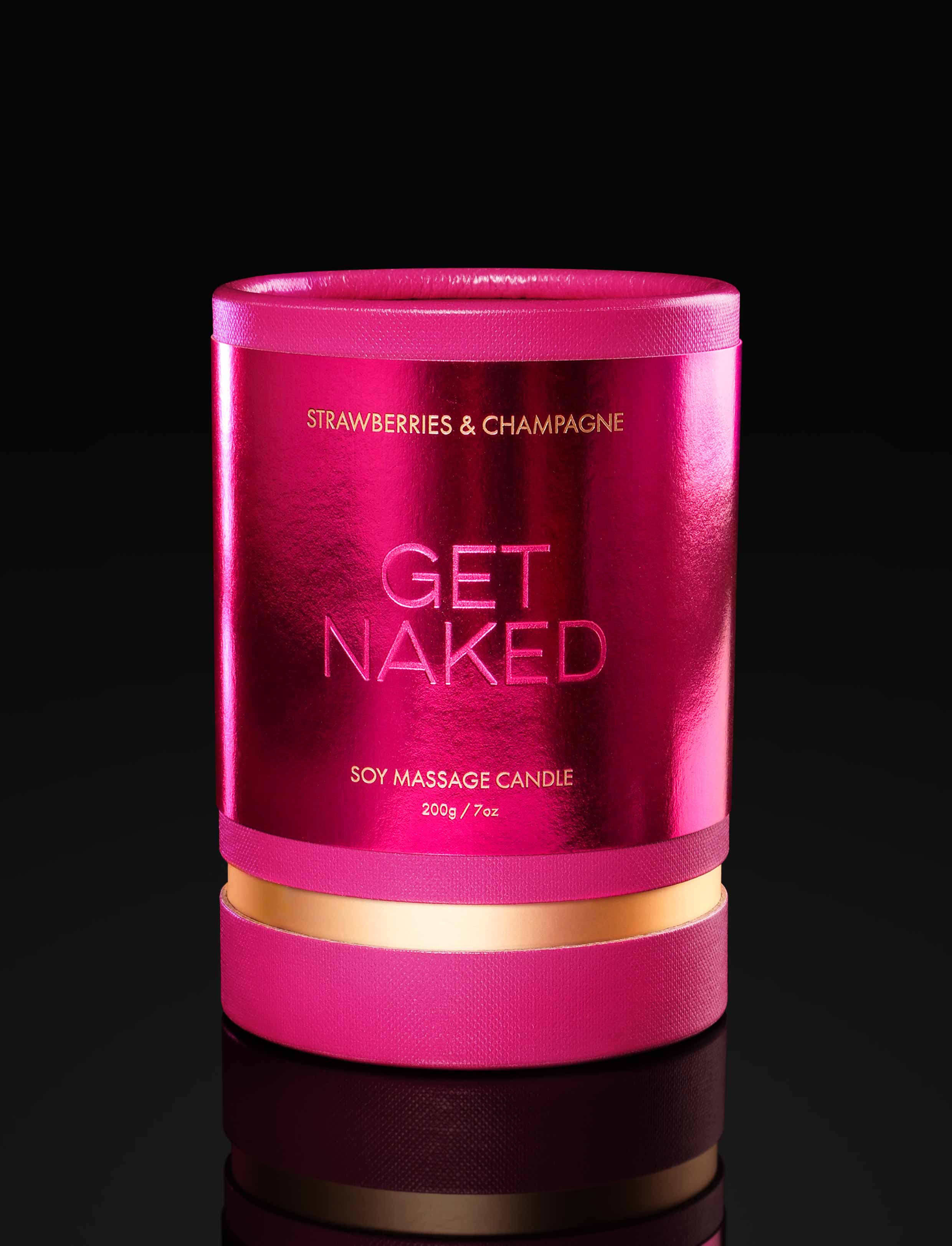 Get Naked Strawberry Champagne Massage Candle from Honey Birdette