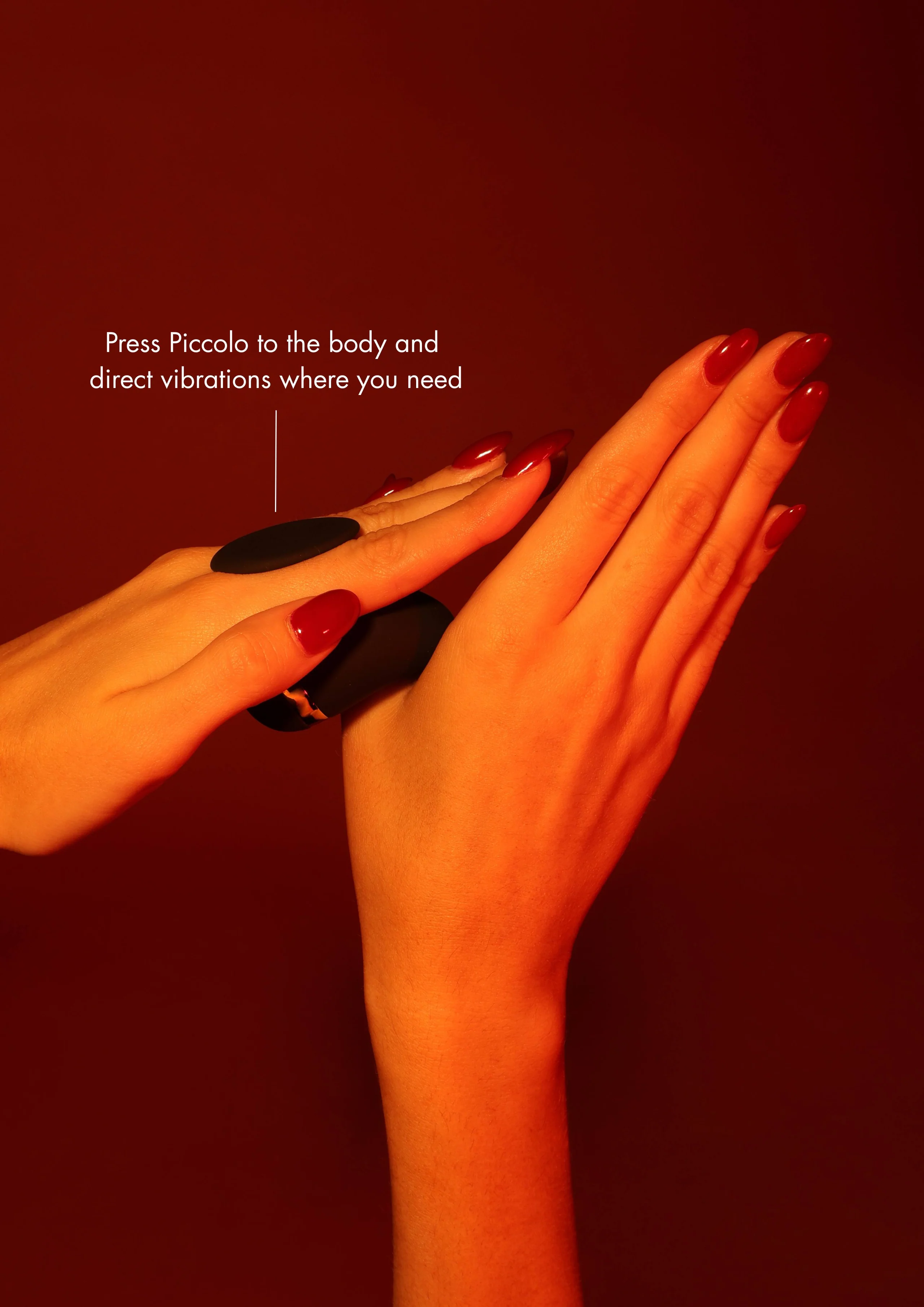 Piccolo Black Mini Finger Vibrator by Honey Birdette