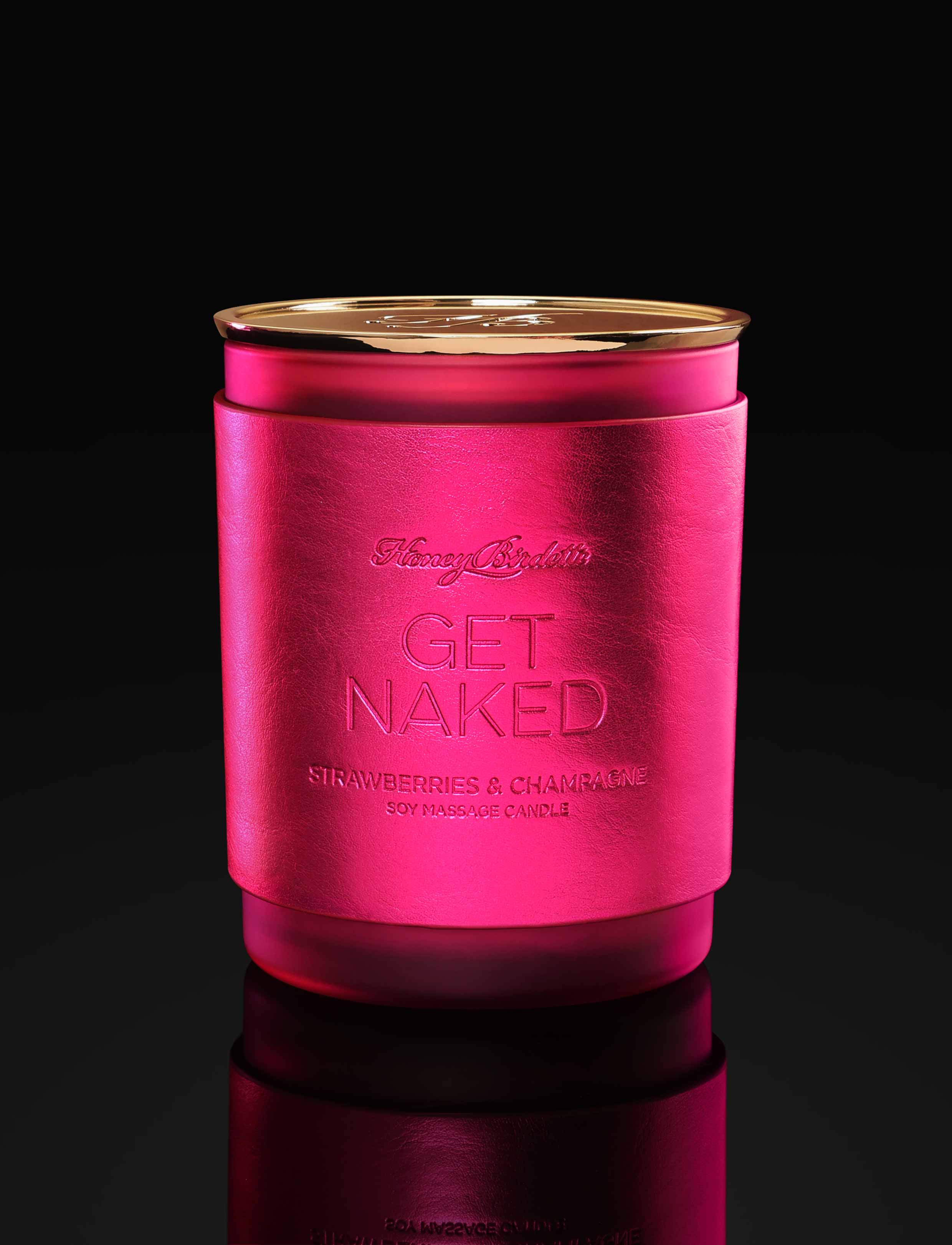 Get Naked Strawberry Champagne Massage Candle from Honey Birdette