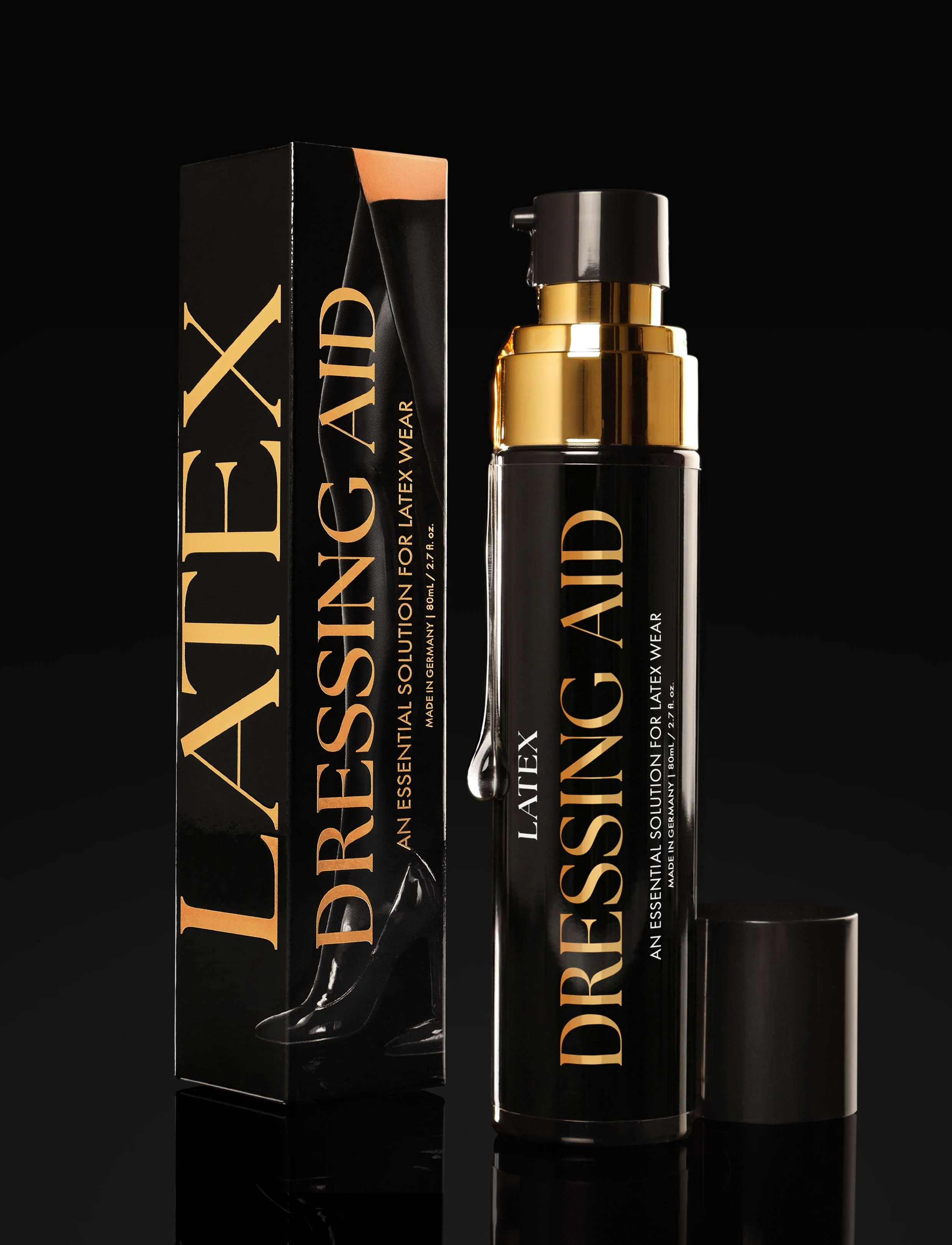 Latex Dressing Aid for Latex, Rubber and PVC Wear