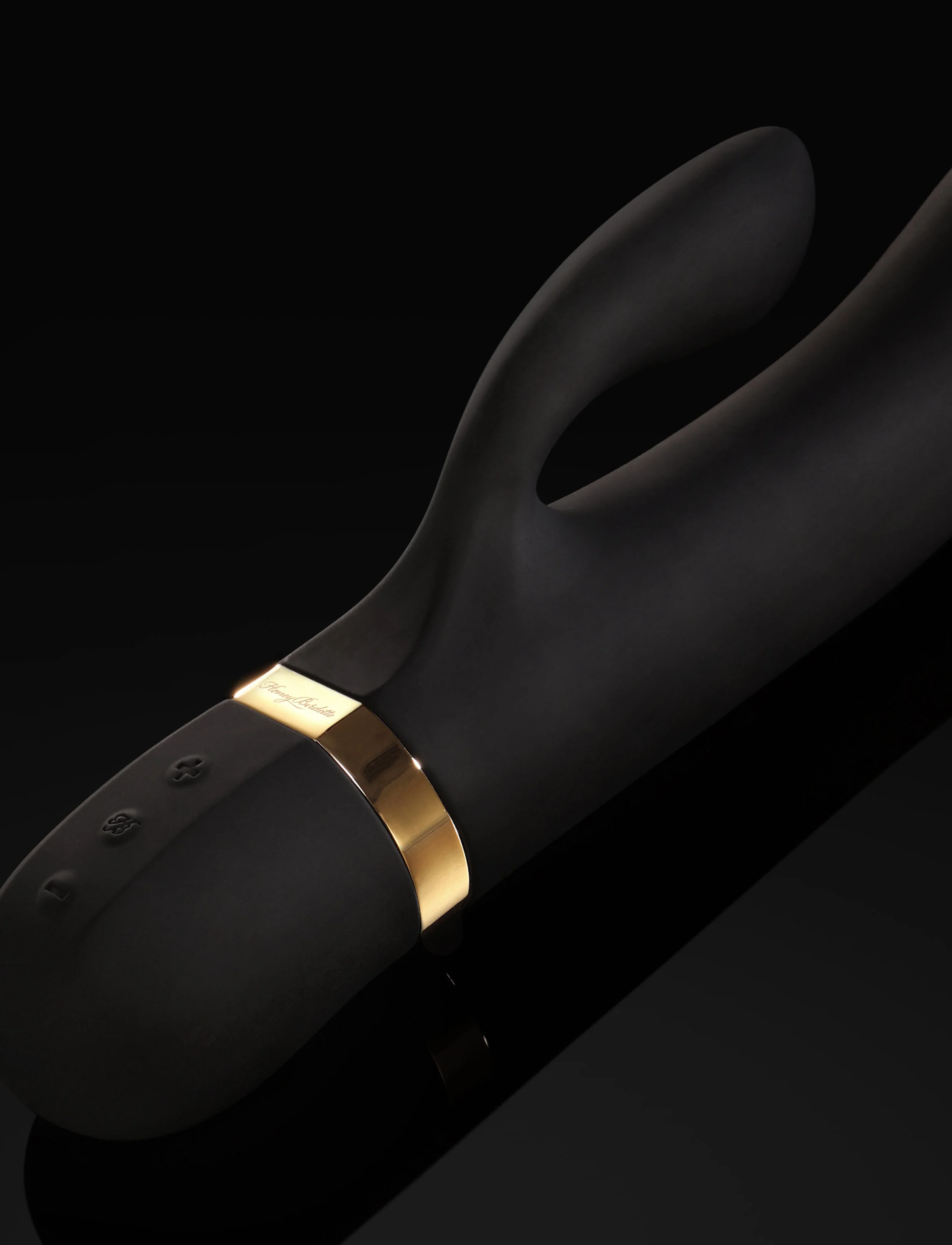 Ryder II 黑色推进式兔形振动器（全新外部挑逗器）