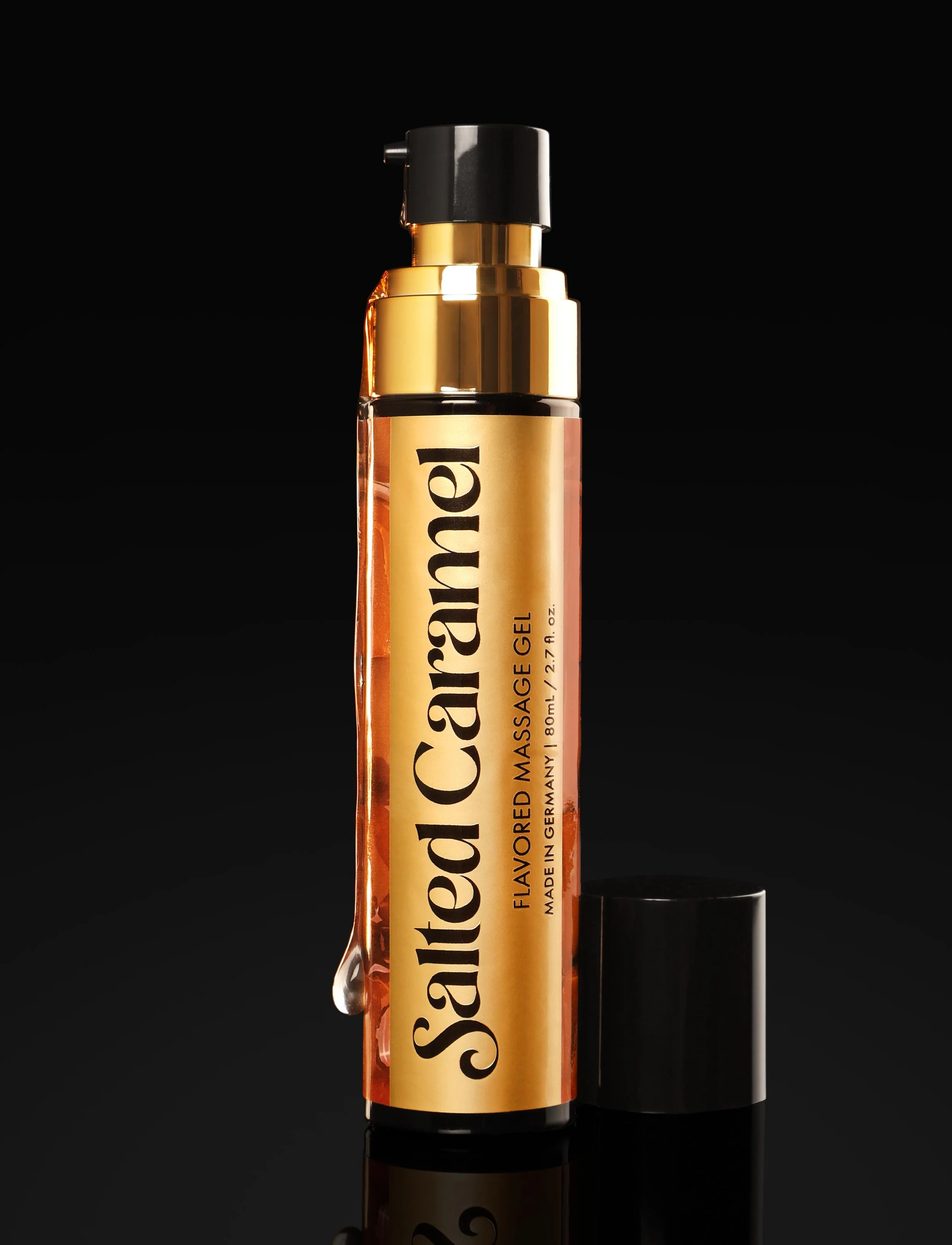Salted Caramel Flavored Massage Gel for Kisses and Foreplay