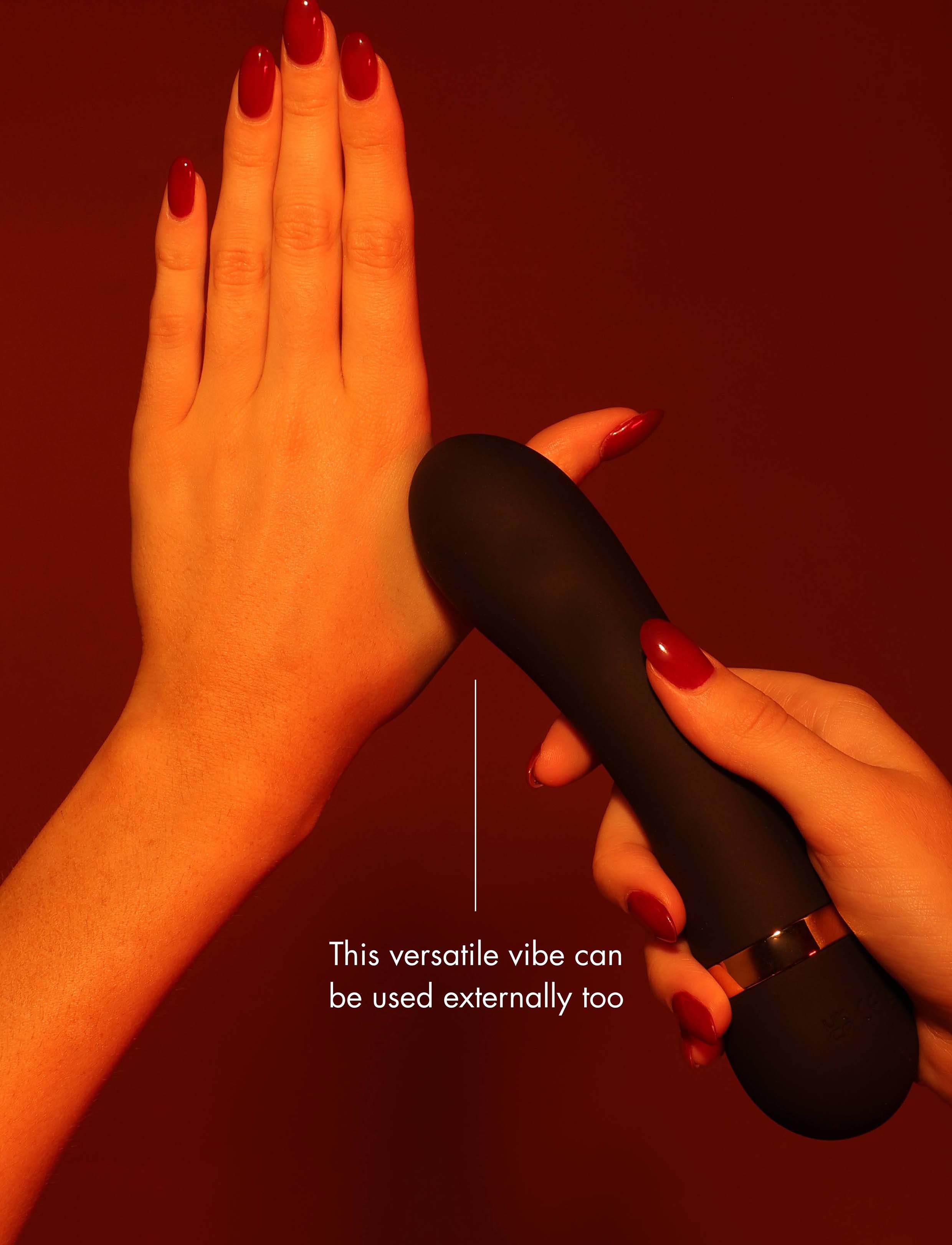 Aphrodite Black G-Spot Vibrator in Soft Silicone
