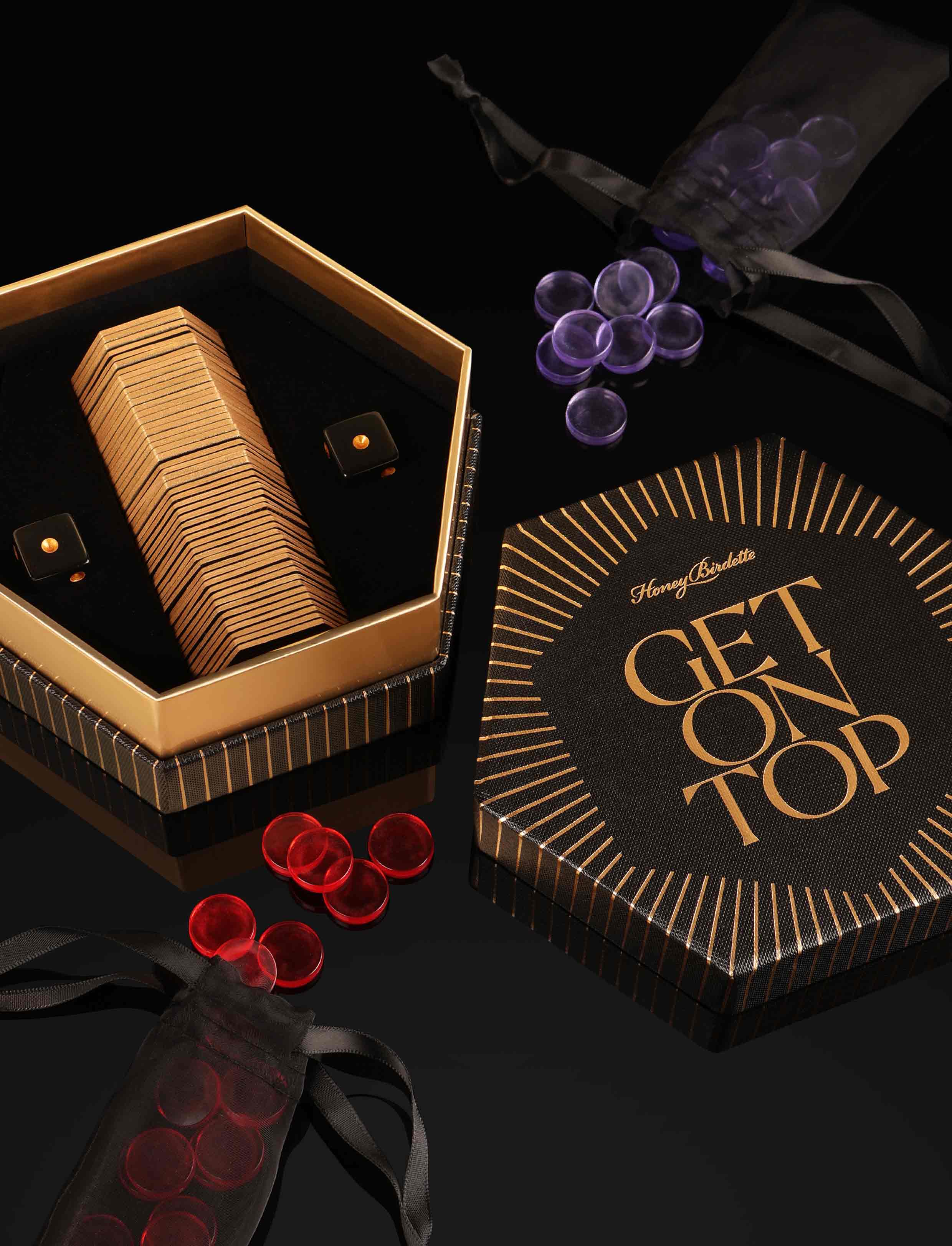 Get On Top Couples Foreplay Dice and Token Game