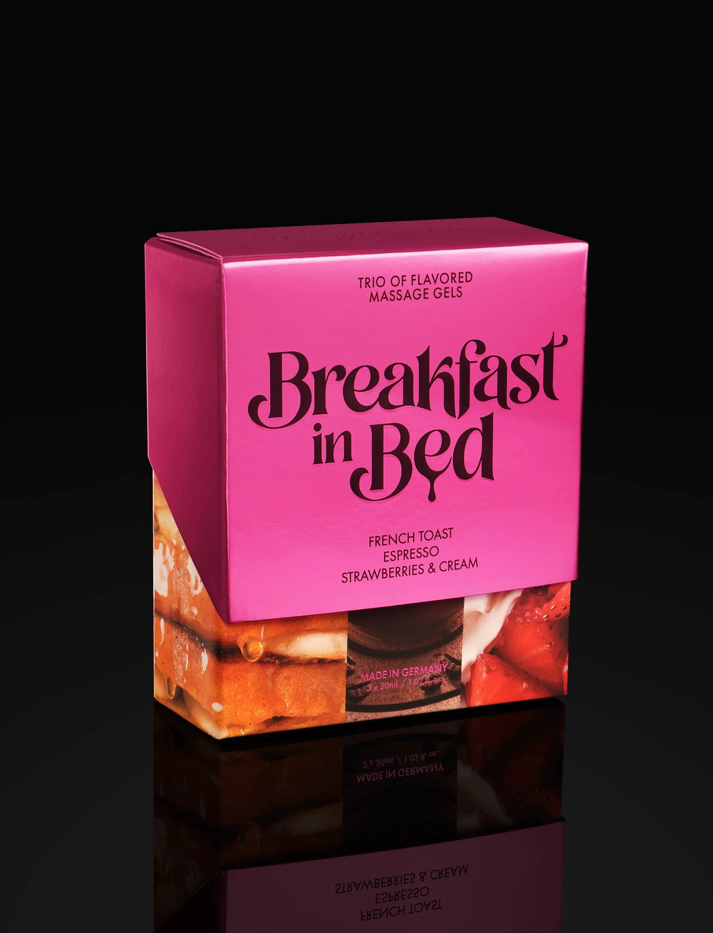 Breakfast In Bed Mini Massage Gel Kit with Three Flavours