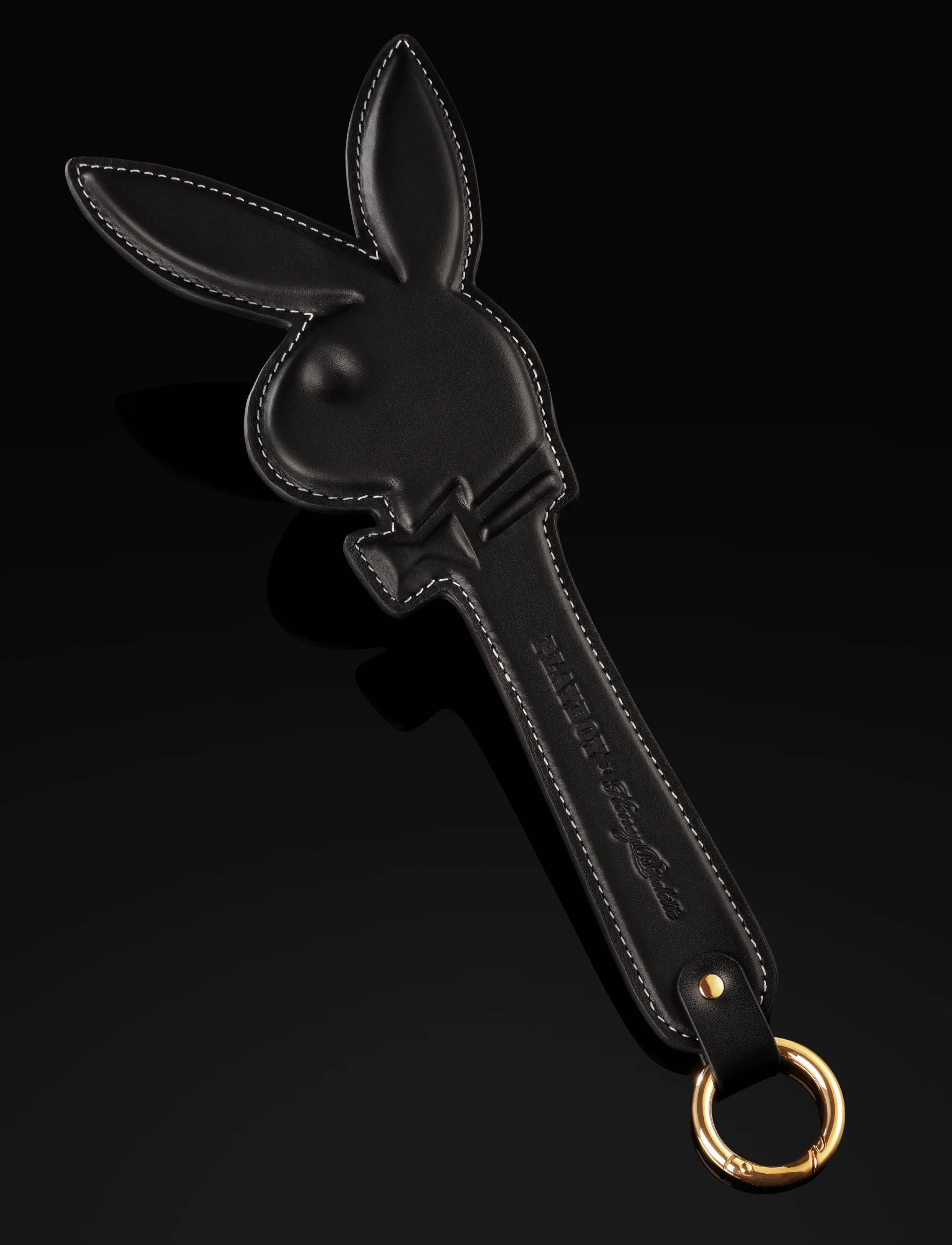 Playboy x Honey Birdette Bunny Paddle in Leather and Faux Suede