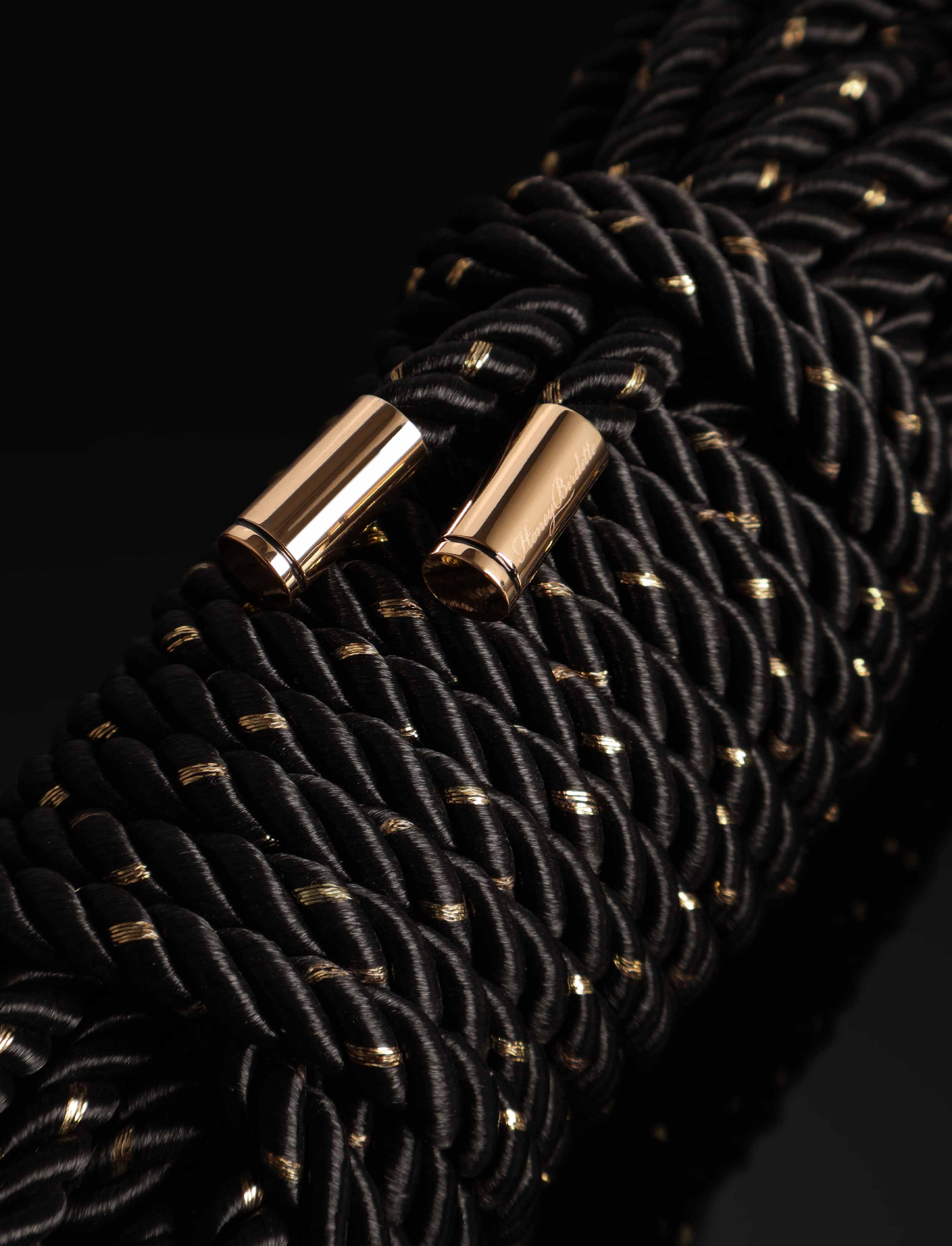 Honey Birdette Shibari 黑色束缚绳 用于捆绑与束缚