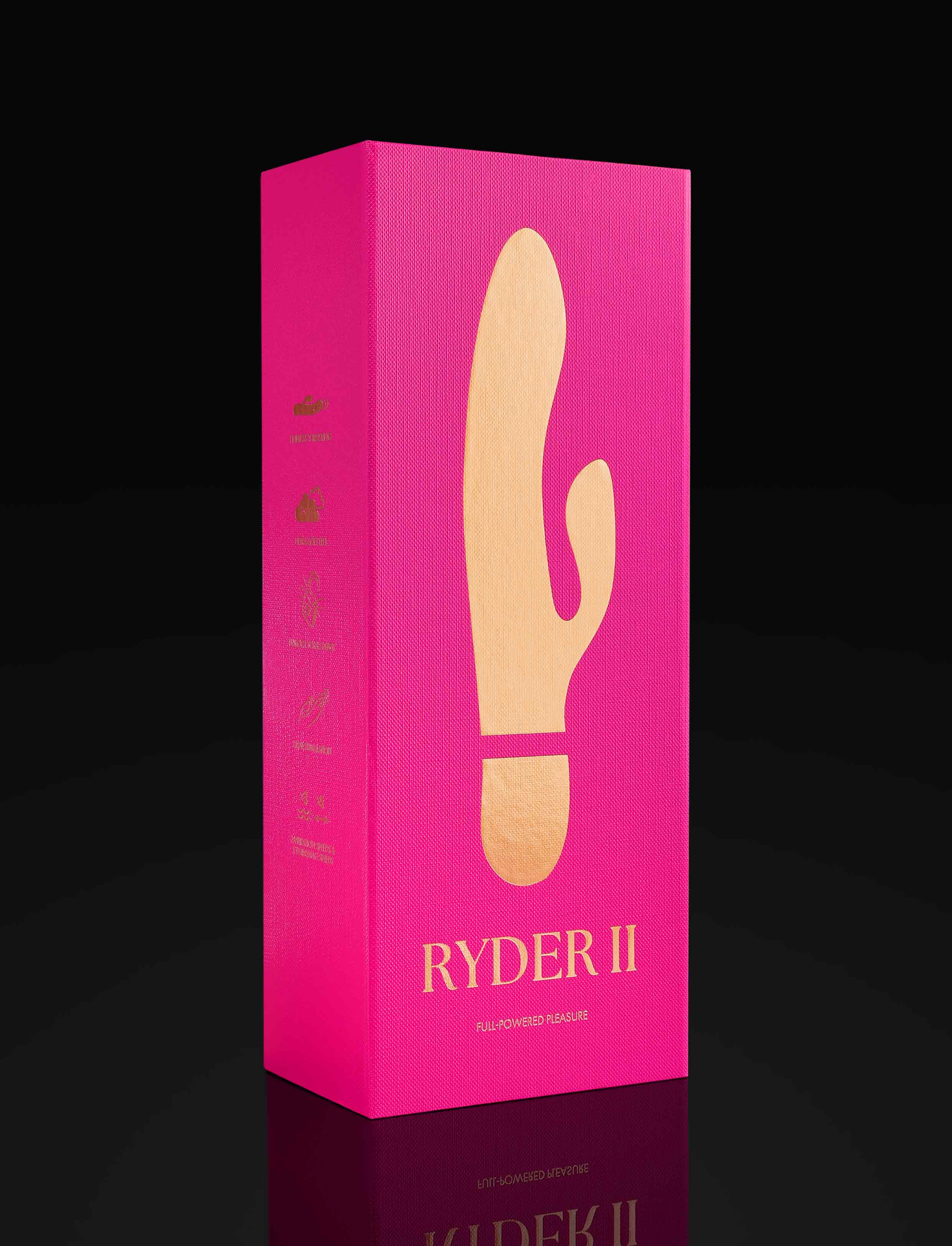 Ryder II 亮粉色抽插式兔兔振动棒